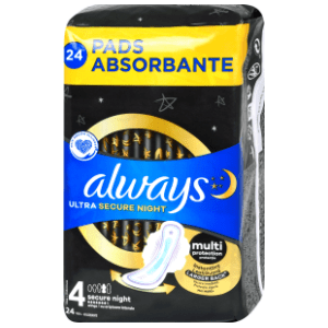 ALWAYS noćni ulošci ultra secure night veličina 4 24kom