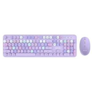 AULA set bežični miš i tastatura AC306 combo Purple