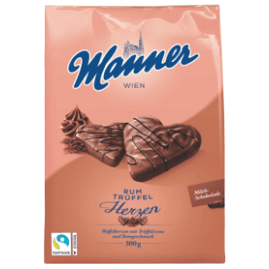 Biskvit MANNER Rum srce 300g