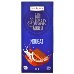 Čokolada FRANKONIA Nugat no sugar added 80g