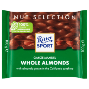 Čokolada RITTER SPORT sa celim bademima 100g