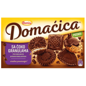 Keks BANINI Domaćica sa čoko granulama 200g
