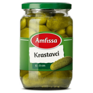 Krastavci AMFISSA pasterizovani 6-9cm 680g