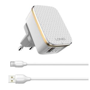 LDNIO punjač A1204Q QC3.0 USB sa Tip C kablom