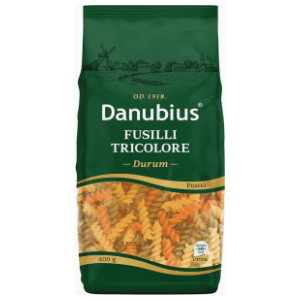 Testenina DANUBIUS Fusilli tricolore 400g
