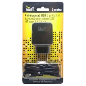 MEANIT punjač za smartphone i iPhone 3xUSB