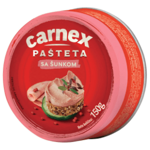 Pašteta sa šunkom CARNEX limenka 150g