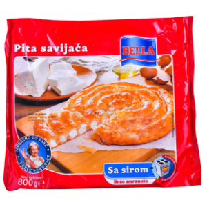 Pita BELLA Savijača sa sirom 800g