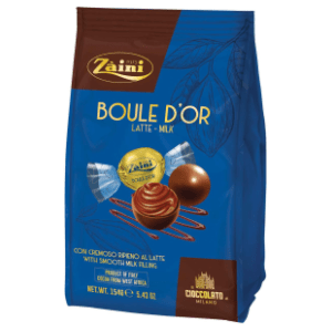 Praline ZAINI Boule d'or milk 154g