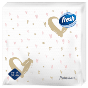 Salvete FRESH Premium srca 2sloja 25kom
