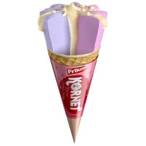Sladoled kornet FRIKOM Malina cotton candy 97ml
