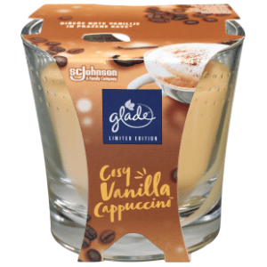 Sveća GLADE vanila cappuccino 129g