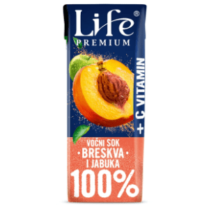Voćni sok NECTAR Life premium breskva jabuka sa vitaminom C 0,2l