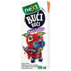 Voćni sok NEXT Bući bući kuca bobica 200ml