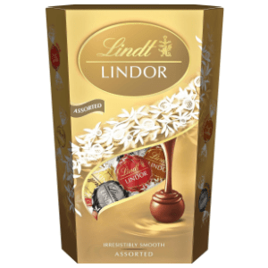 Bombonjera LINDT assorted cornet 337g