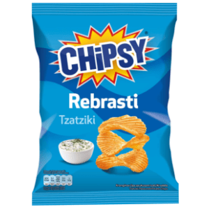 Čips Chipsy rebrasti tzatziki 25g