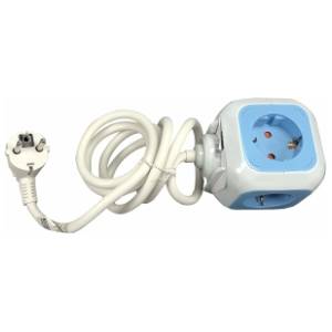 COMMEL produžni kabl sa 4 utičnice i 2 USB-a, 1.4m