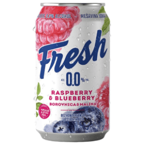 JELEN Fresh malina borovnica 0% 0,33l