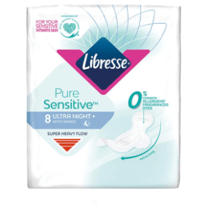 LIBRESSE pure sensitive ultra night higijenski ulošci 8kom