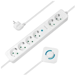 LOGILINK produžni kabl 6 mesta, nožni prekidač, 1,5m