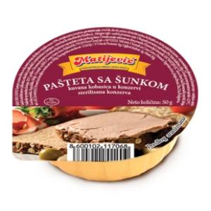 MATIJEVIĆ pašteta sa šunkom 50g