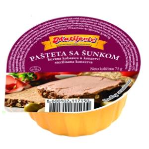 MATIJEVIĆ pašteta sa šunkom 75g