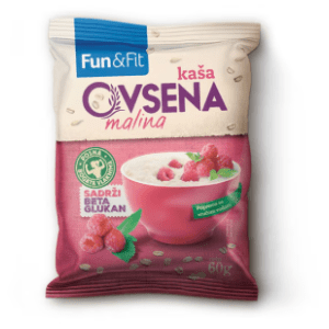 FUN & FIT ovsena kaša malina 60g