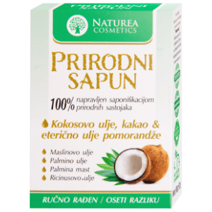 NATUREA COSMETICS kokosovo ulje prirodni sapun 80g