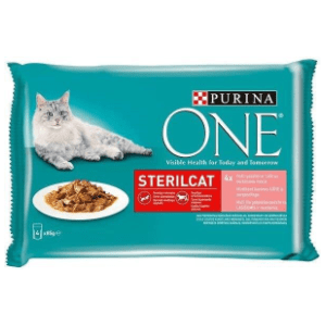 PURINA One hrana za sterilisane mačke losos 4x85g