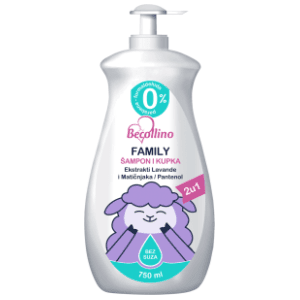 Šampon i kupka BECOLLINO family 2u1 750ml
