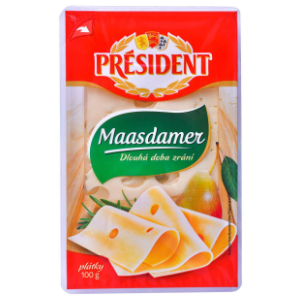 PRESIDENT sir Maasdamer slajs 100g