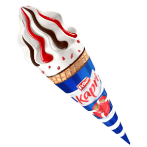 Sladoled FRIKOM Kapri kornet 160ml