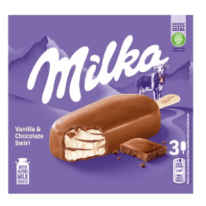 Sladoled MILKA štapić multipack 3x90ml