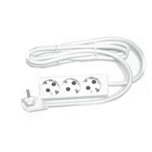 TEHNOELEKTRO produžni kabl 3 mesta 3m 2.5mm2 PPK03-3/WH