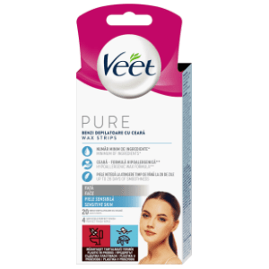 VEET pure trake za depilaciju lice 20kom