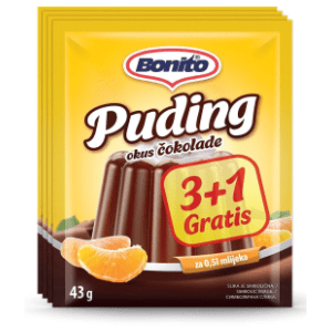 Puding čokolada BONITO 172g 3+1 gratis