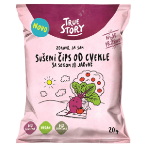 Čips TRUE STORY cvekla sa sokom jabuke 20g