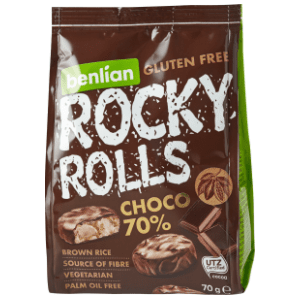 Galete BENLIAN Rocky rolls choco 70% 70g