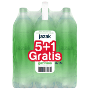 Gazirana voda JAZAK 1,5l 5+1 gratis