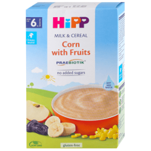 HIPP instant mlečna kašica kukuruz i voće 250g