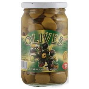 ITG Elite zelene masline bez koštice 370g
