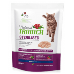 NATURAL TRAINER hrana za sterilisane mačke ćuretina 300g
