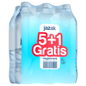 Negazirana voda JAZAK 1,5l 5+1 gratis