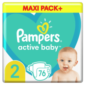 PAMPERS pelene Active baby 2 76kom