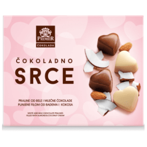 Praline PREMIER čokoladna srca 135g