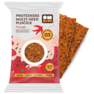 OM MADE proteinske pločice bez brašna paradajz 54g