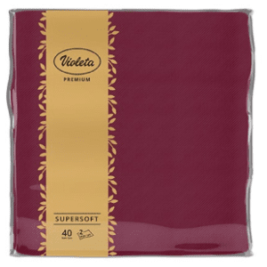 Salvete VIOLETA Premium bordo 2sloja 40kom