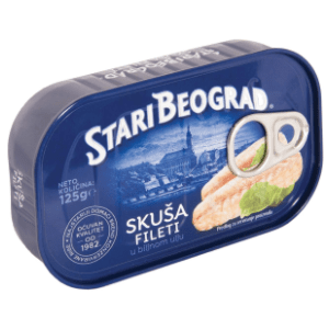 STARI BEOGRAD fileti skuše u ulju 125g