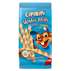 Wafl roleri CIPIRIPI kokos 150g