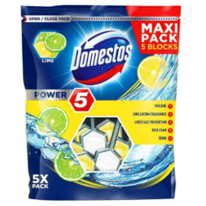 WC osveživač DOMESTOS lime 5x55g